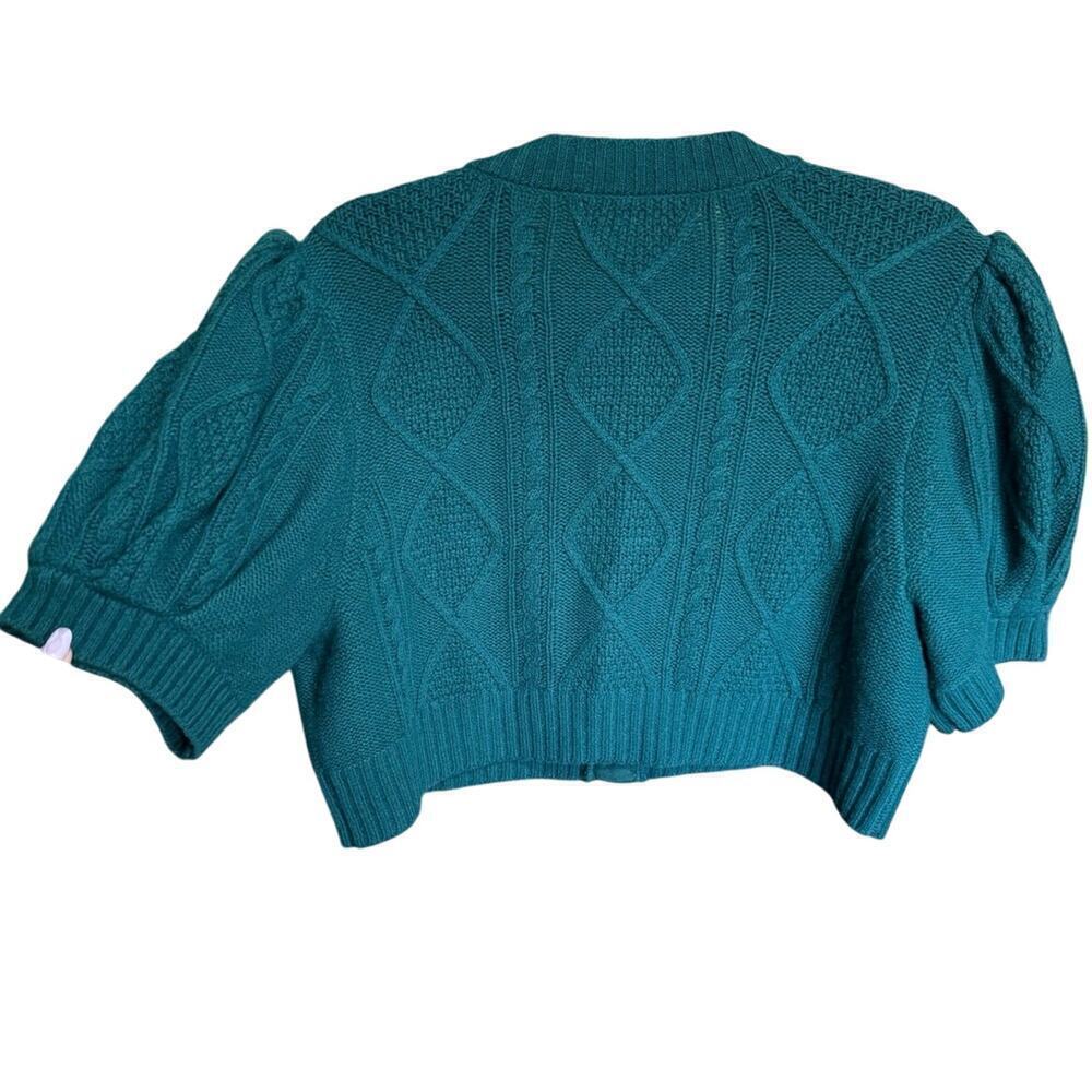 Hill House NWOT Ollie Sweater Cardigan Cropped Merino Wool Cable Knit Size XL - Picture 9 of 15